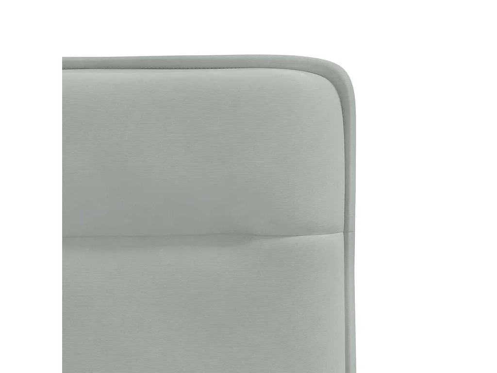 Chaises à manger lot de 6 gris clair velours