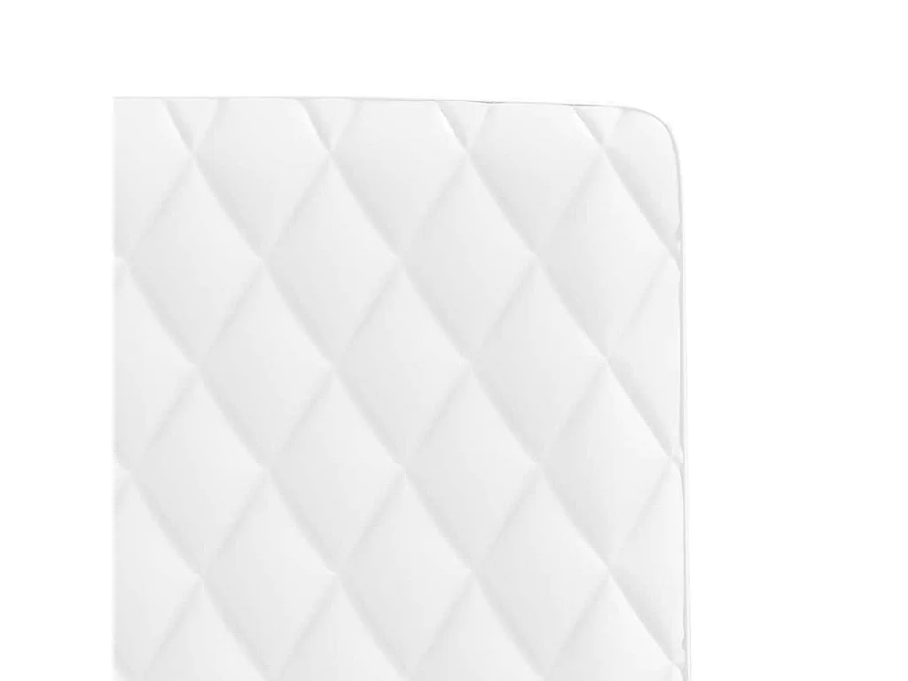 Sillas de comedor 6 unidades cuero sintético blanco