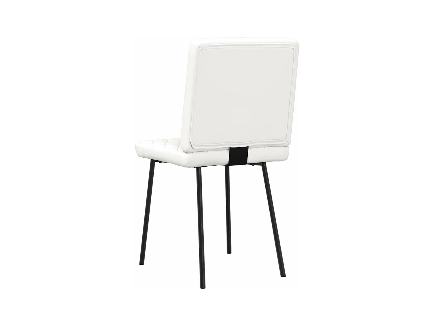 Chaises à manger lot de 6 blanc similicuir