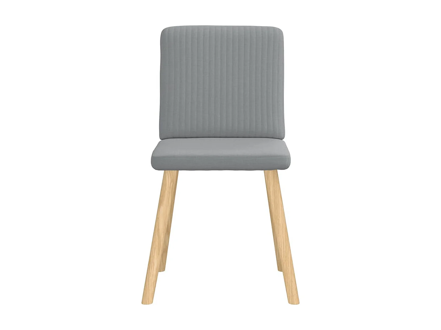 Chaises à manger lot de 6 gris clair tissu