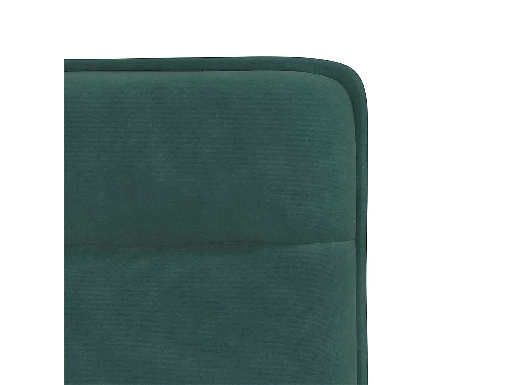 Chaises à manger lot de 6 vert foncé velours