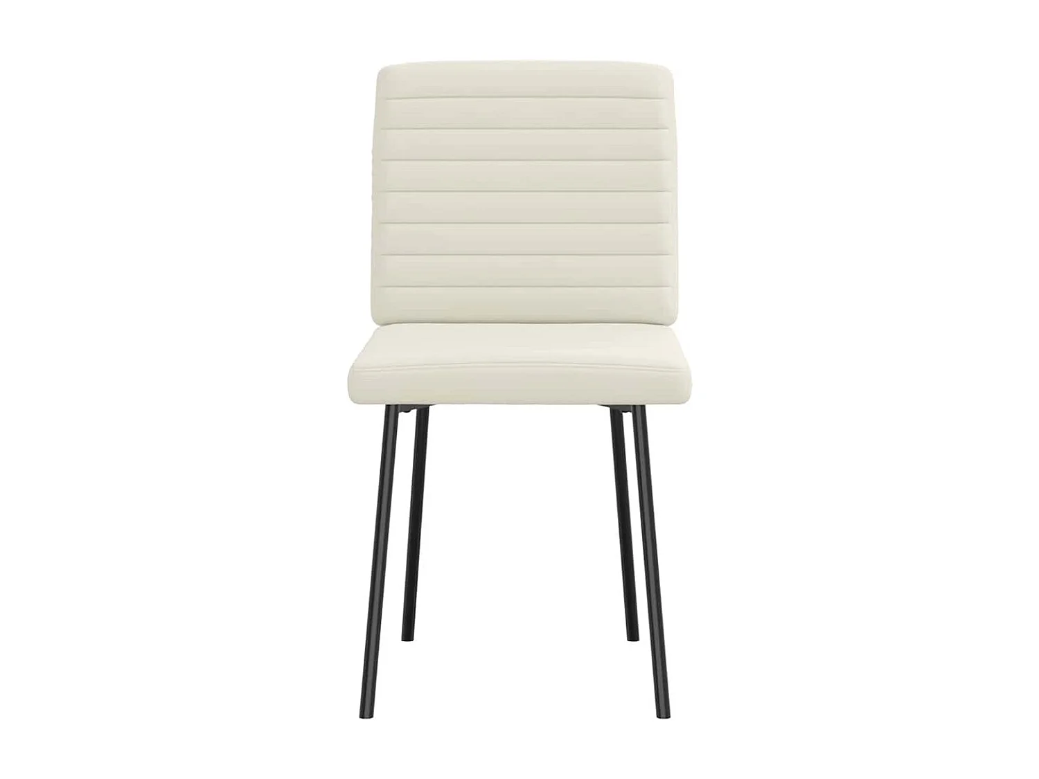 Chaises à manger lot de 6 crème velours