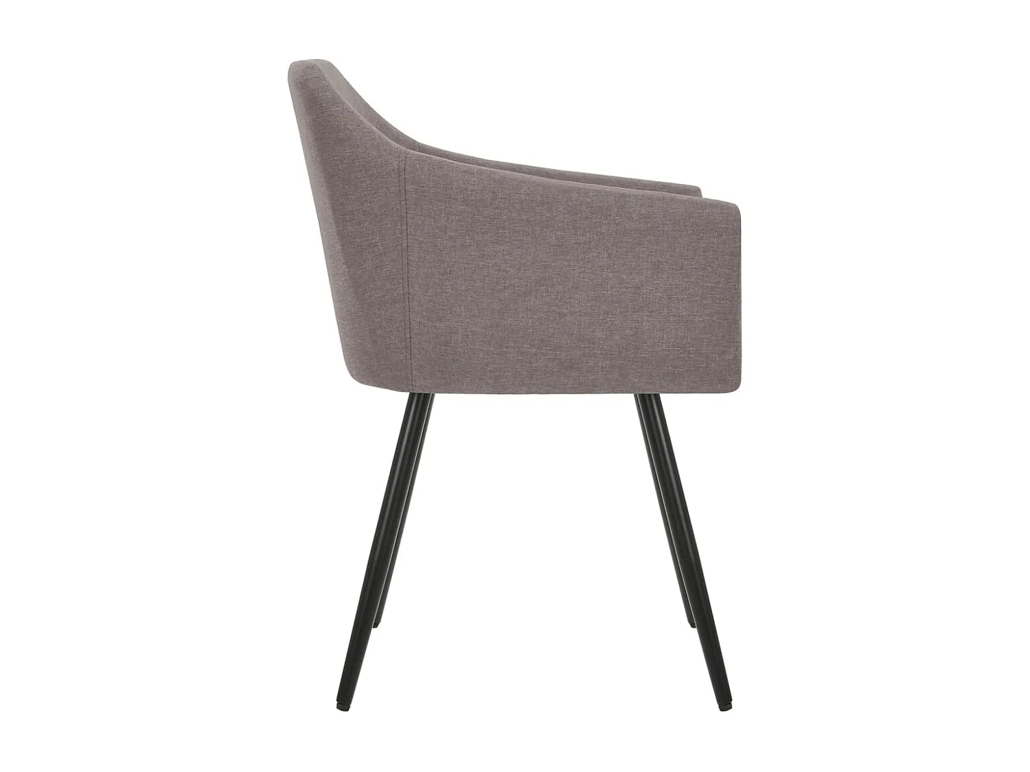 Sillas de comedor 6 unidades tela gris topo