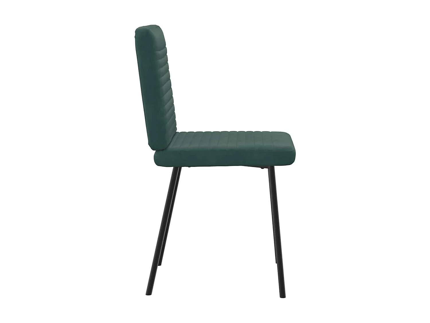 Chaises à manger lot de 6 vert foncé velours
