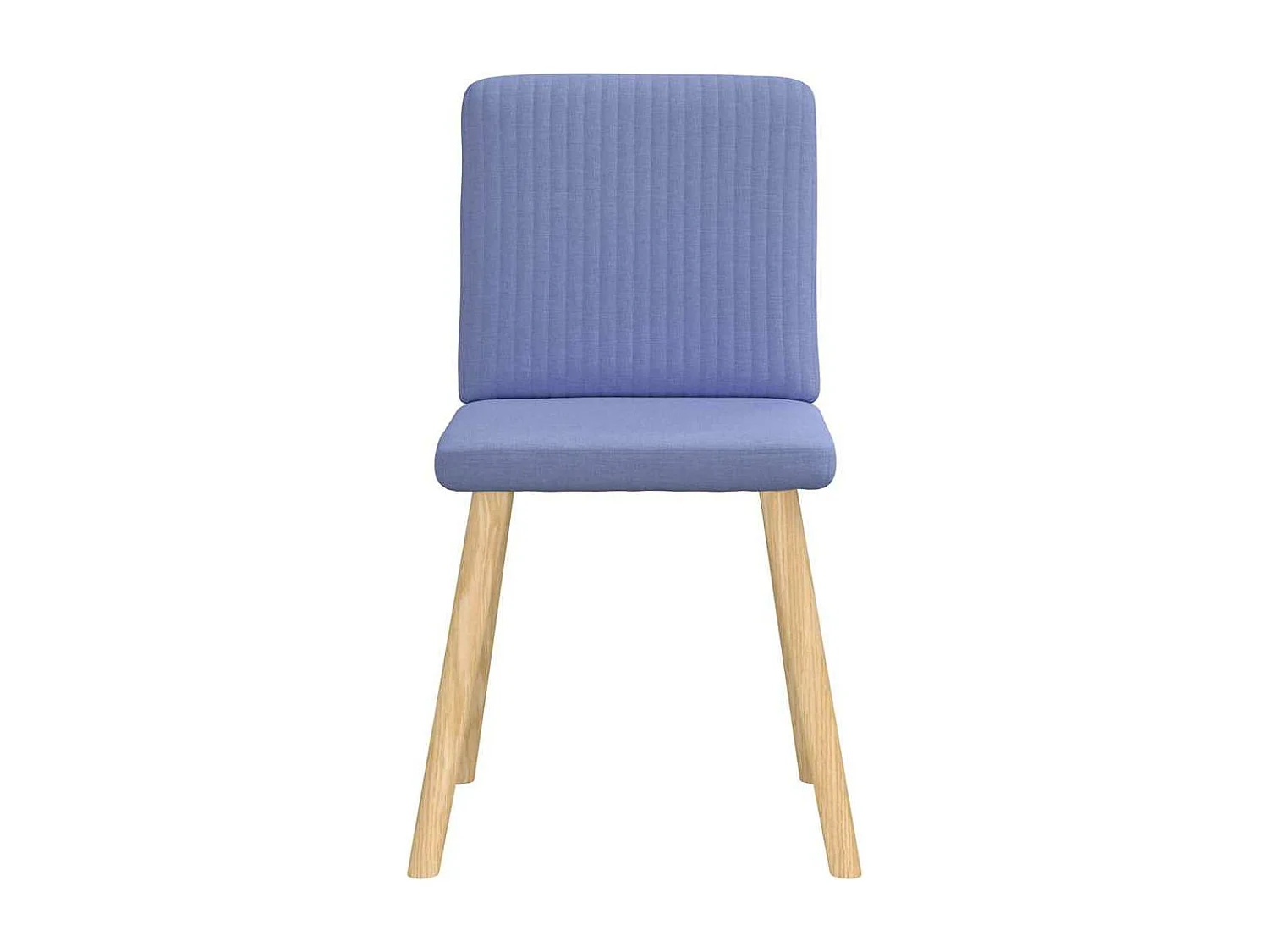 Chaises à manger lot de 6 bleu jean tissu