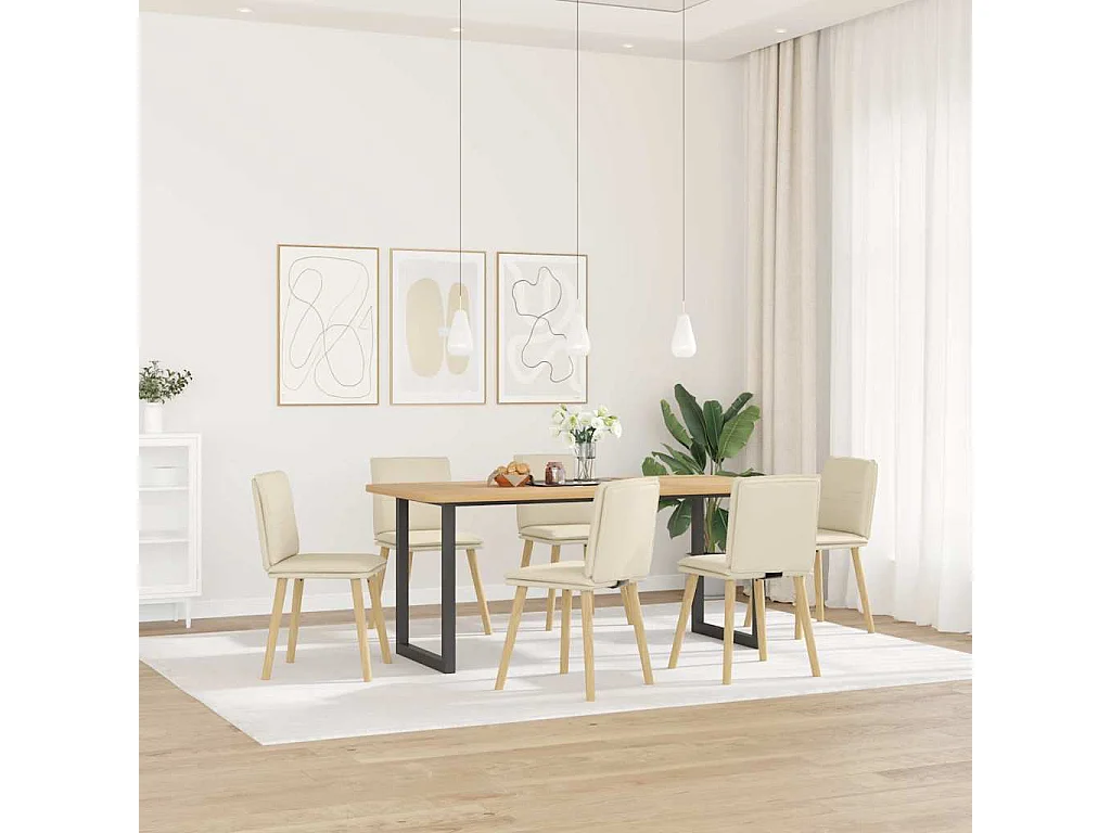 Chaises à manger lot de 6 Lin