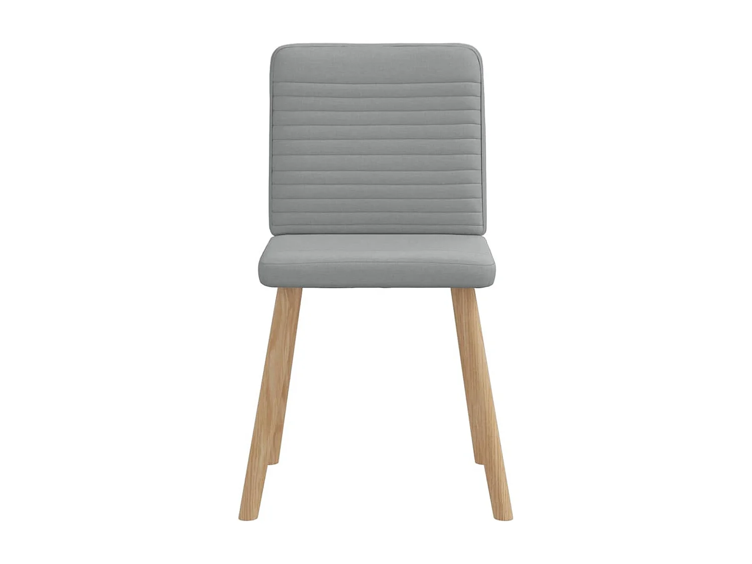 Chaises à manger lot de 6 gris clair tissu