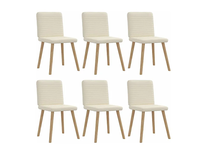 Chaises à manger lot de 6 Lin