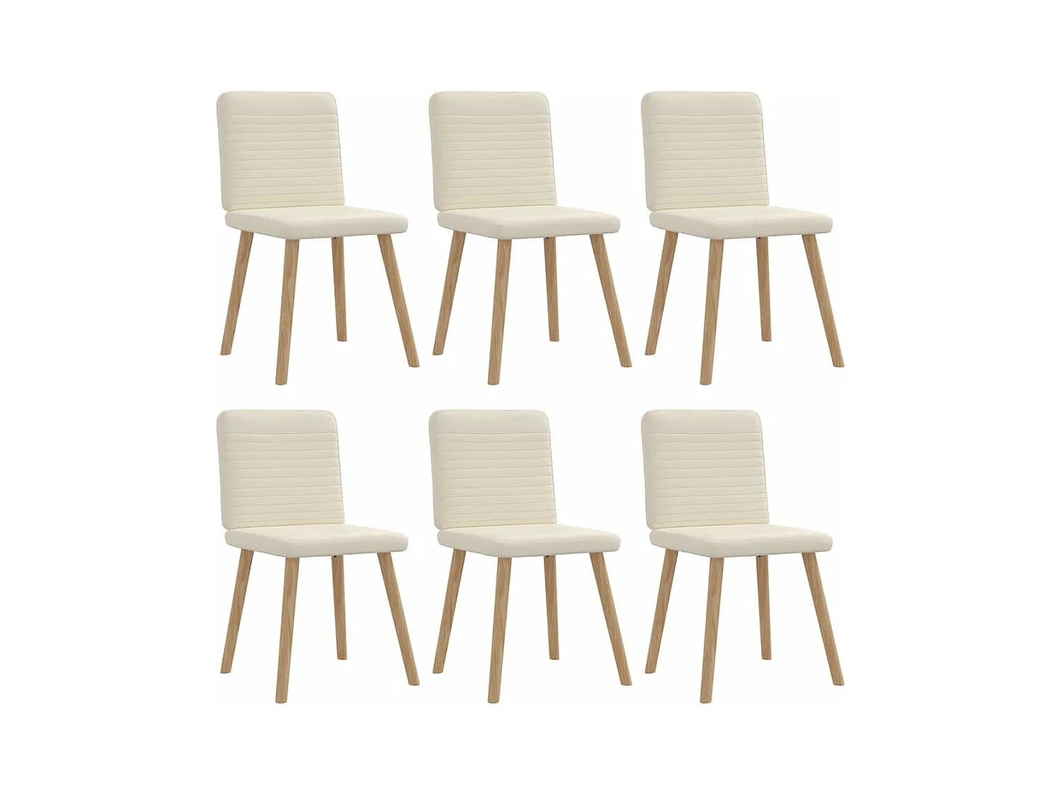 Chaises à manger lot de 6 Lin