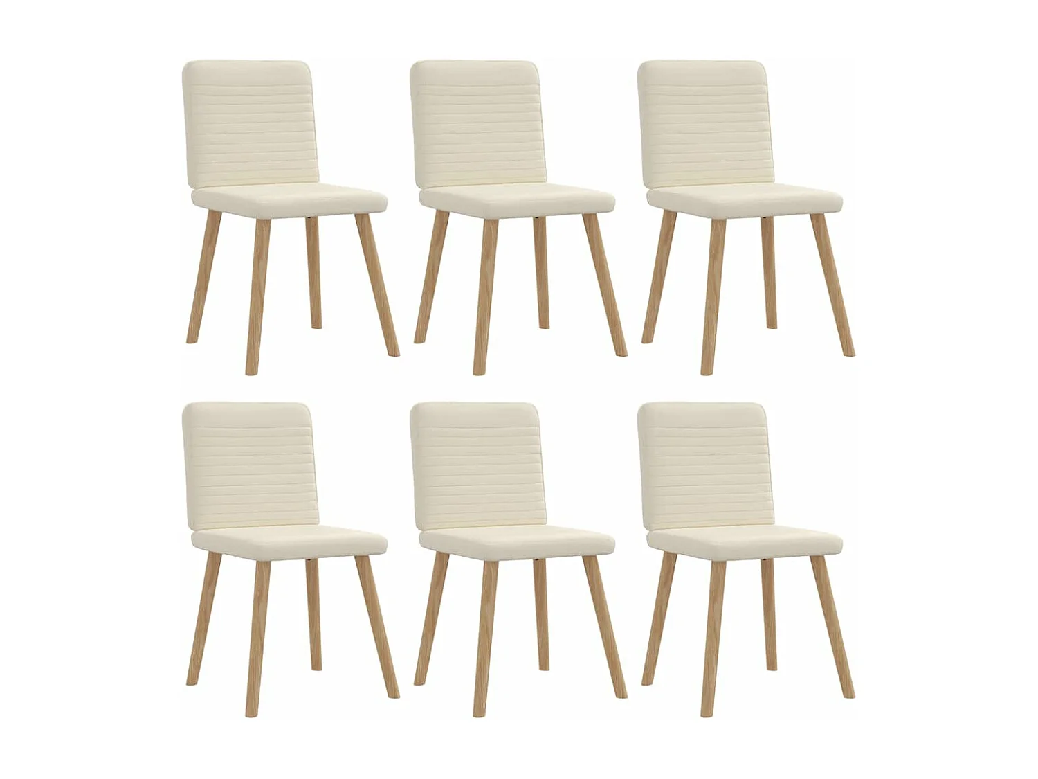 Chaises à manger lot de 6 Lin