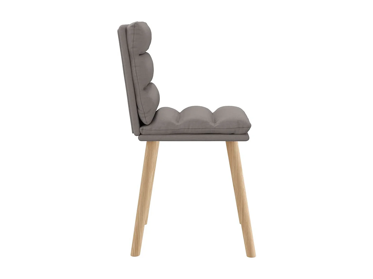 Chaises à manger lot de 6 taupe tissu