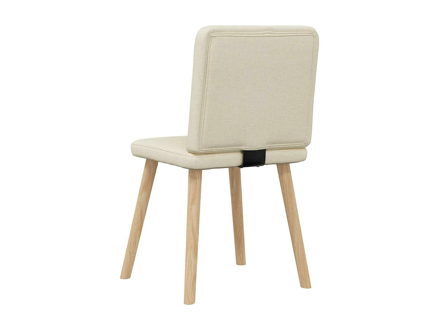 Chaises à manger lot de 6 crème tissu