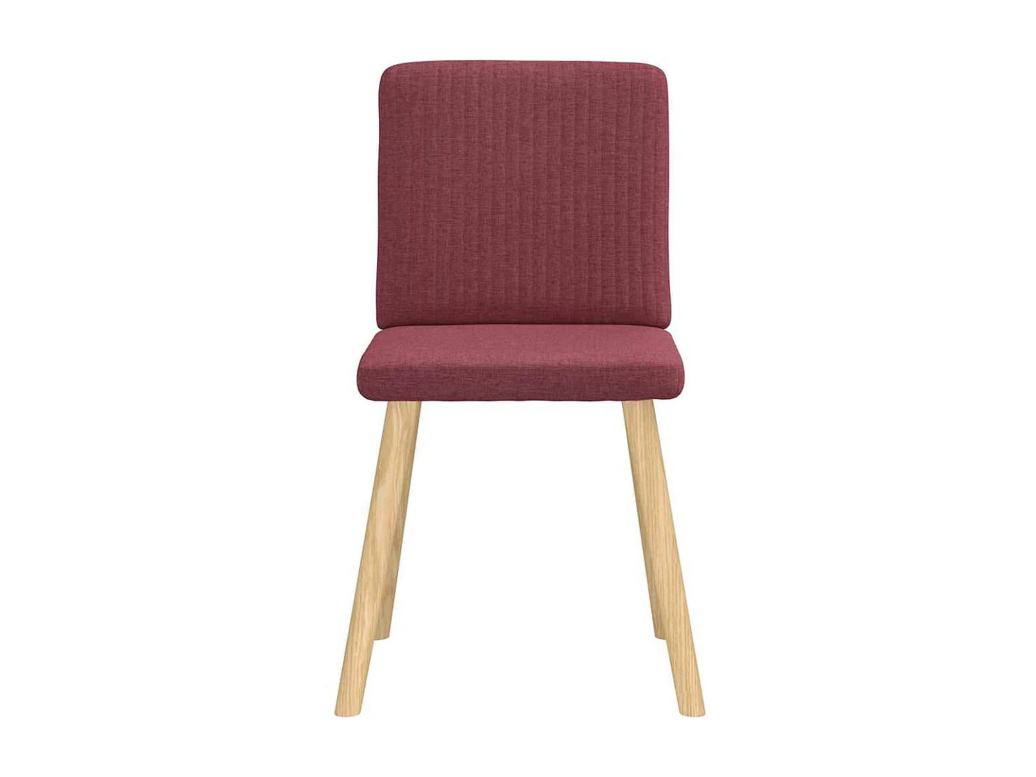 Chaises à manger lot de 6 rouge bordeaux tissu