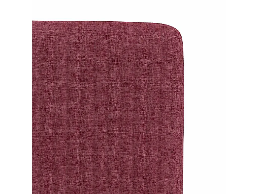 Chaises à manger lot de 6 rouge bordeaux tissu