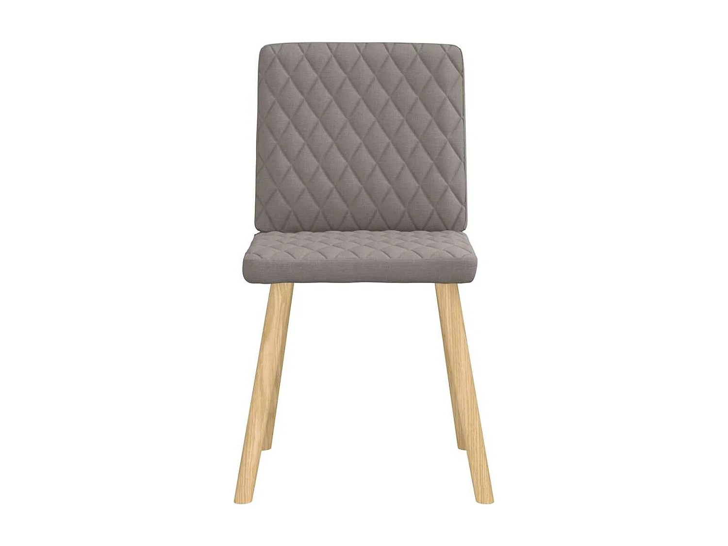 Chaises à manger lot de 6 taupe tissu