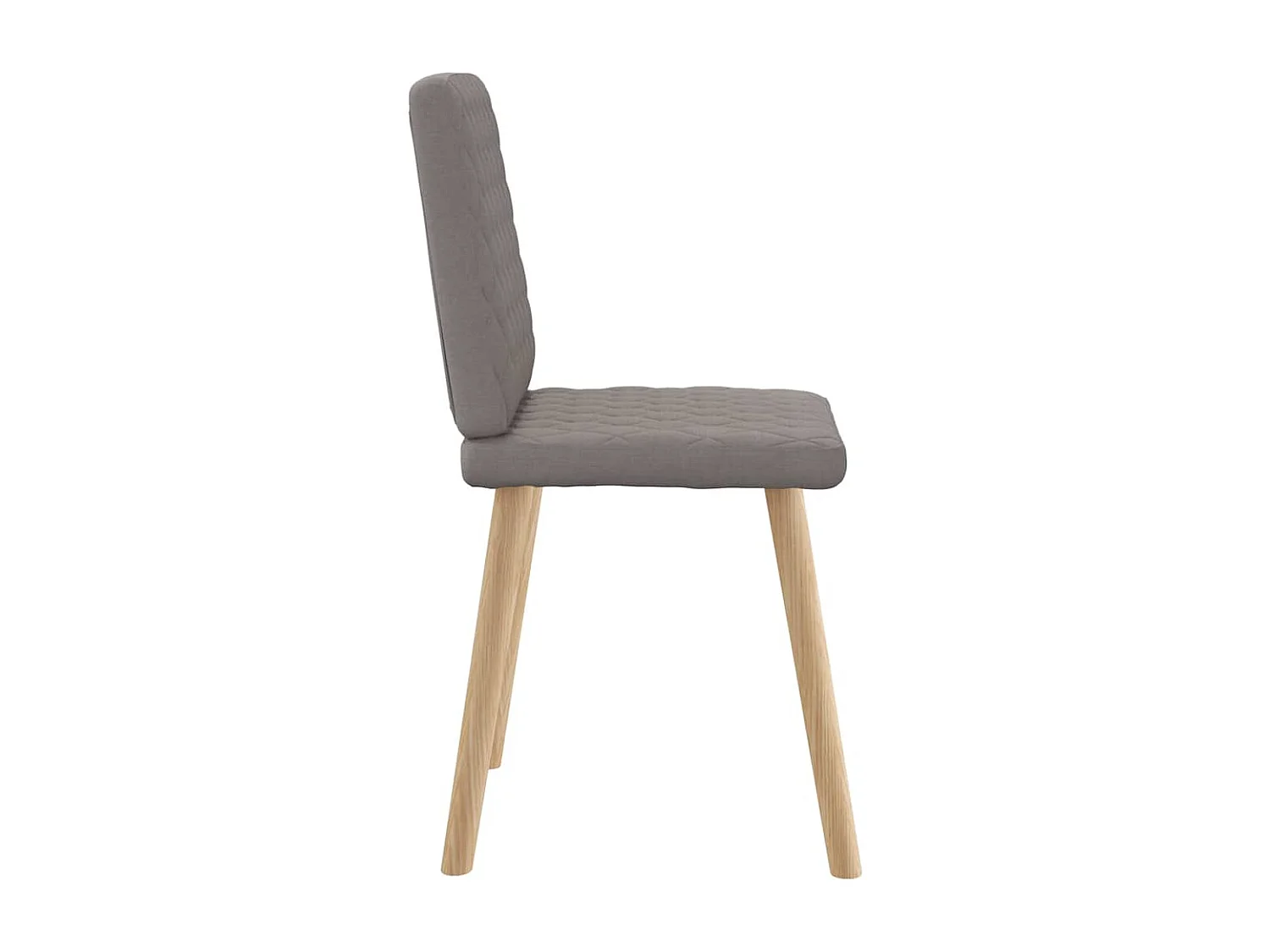 Chaises à manger lot de 6 taupe tissu