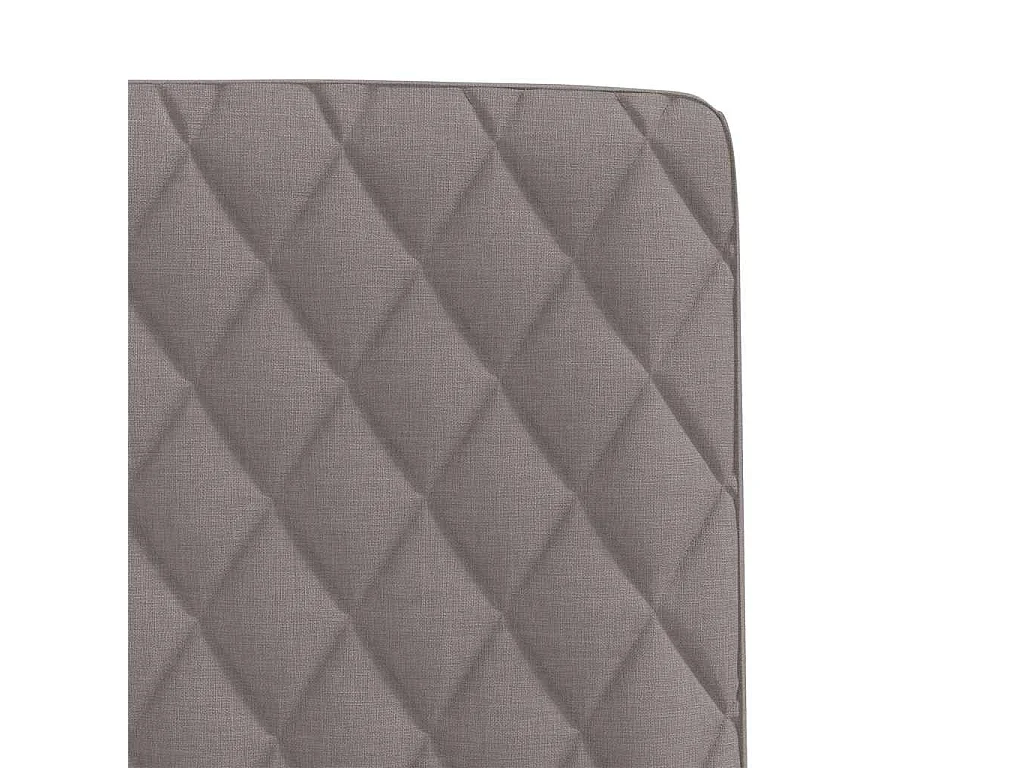 Chaises à manger lot de 6 taupe tissu