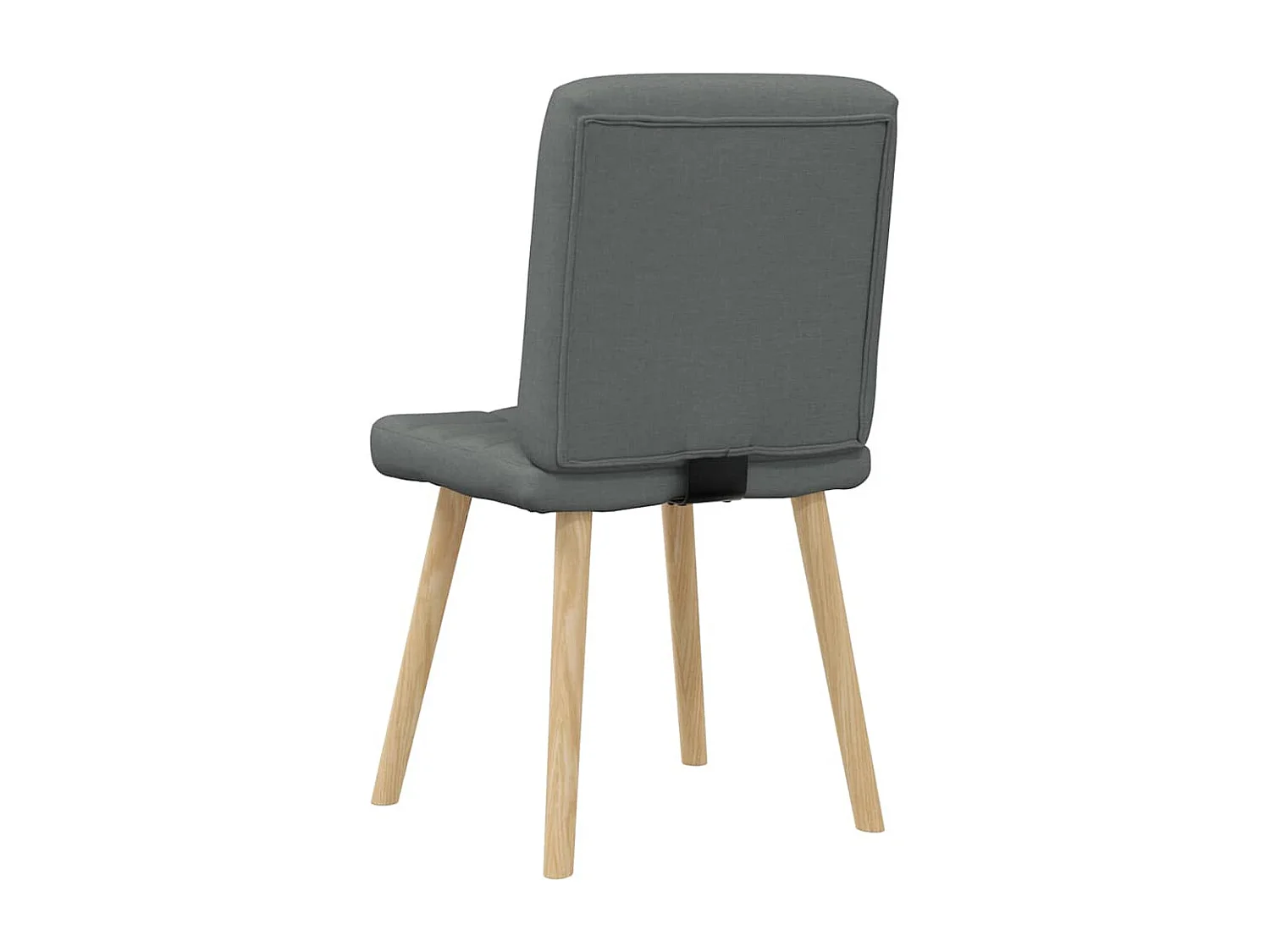Eetkamerstoelen 6 st stof donkergrijs