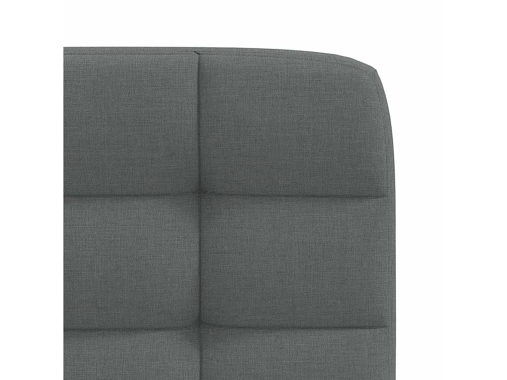 Eetkamerstoelen 6 st stof donkergrijs