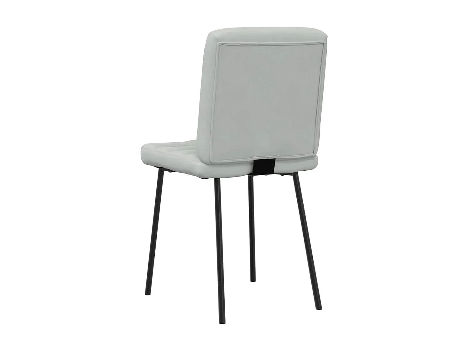 Chaises à manger lot de 6 gris clair velours