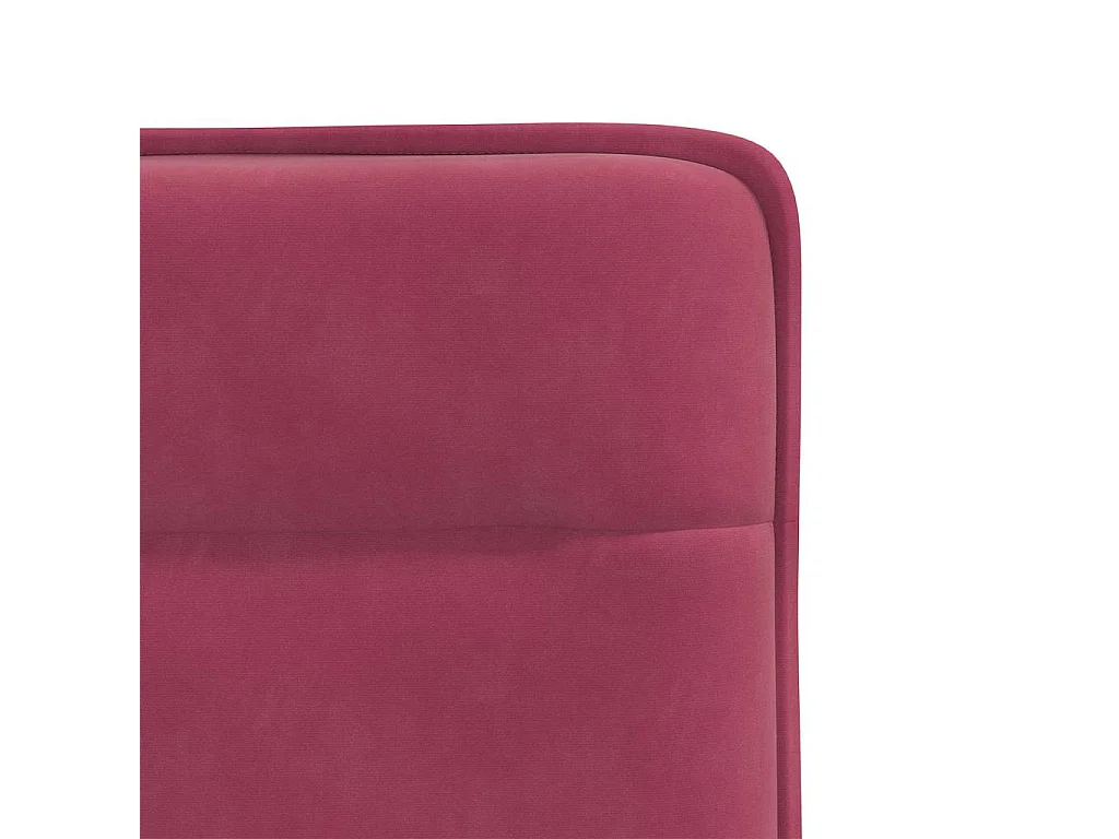 Chaises à manger lot de 6 rouge bordeaux velours
