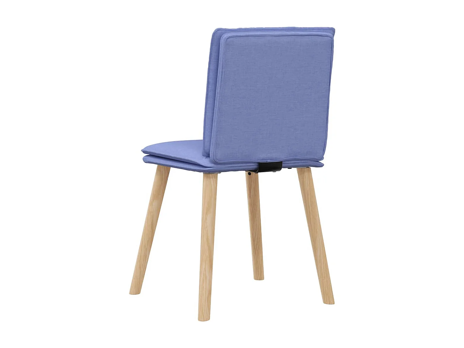Chaises à manger lot de 6 bleu jean tissu