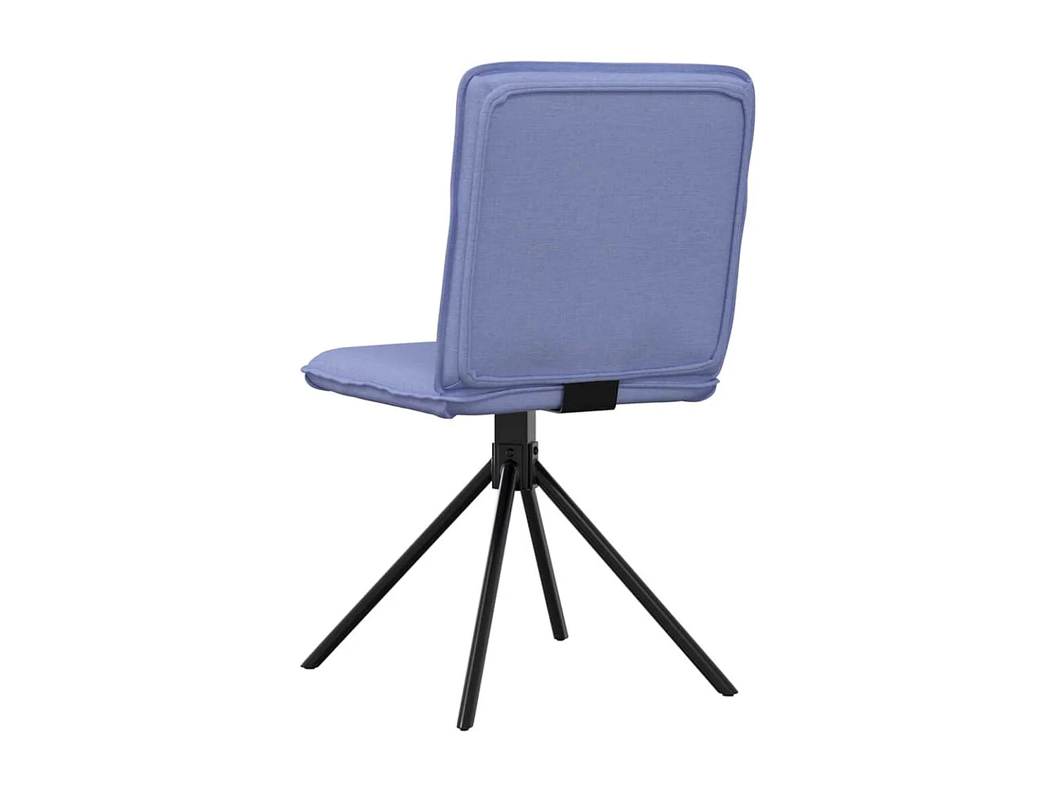 Chaises à manger lot de 6 bleu jean tissu