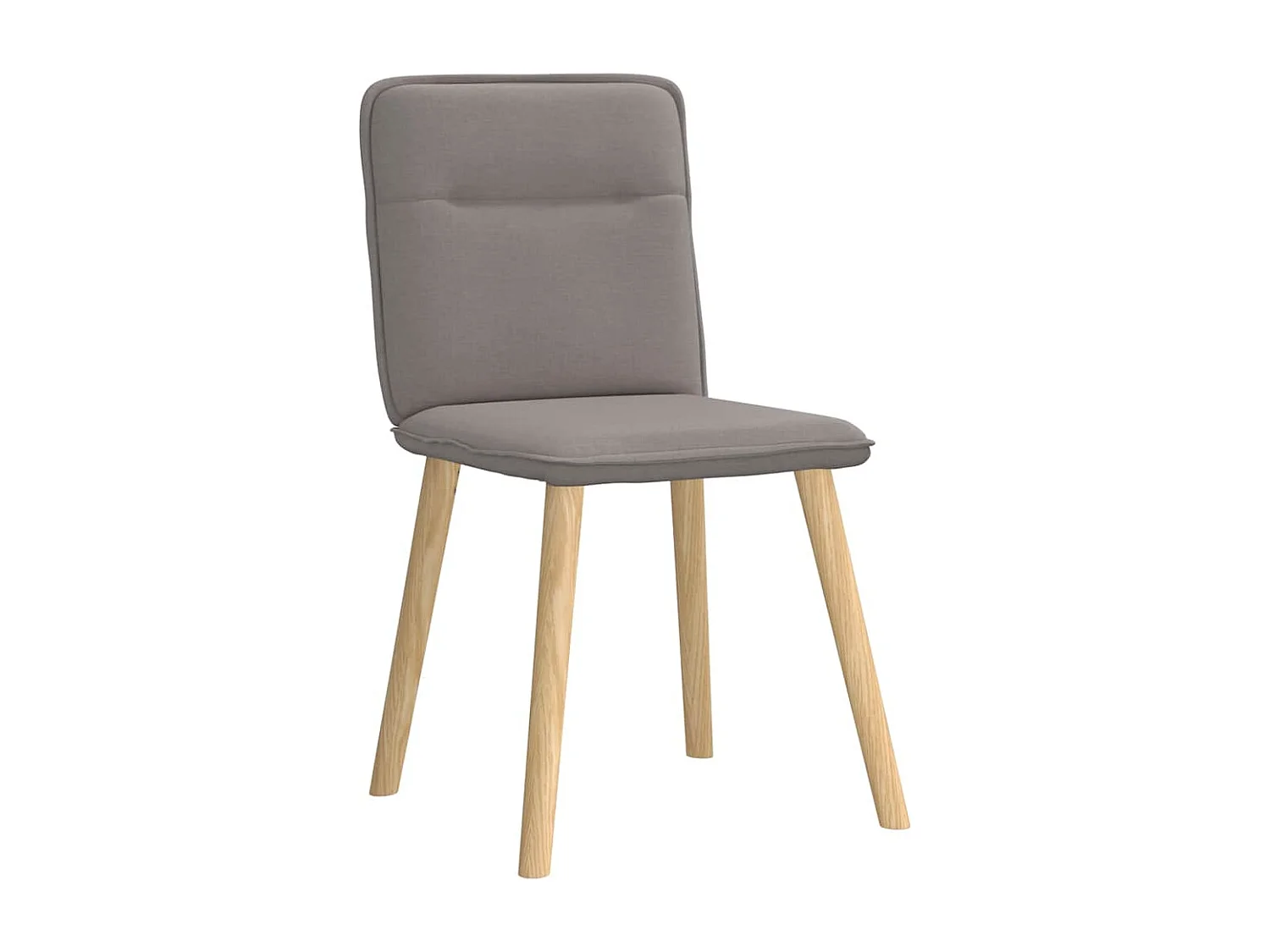 Chaises à manger lot de 6 taupe tissu