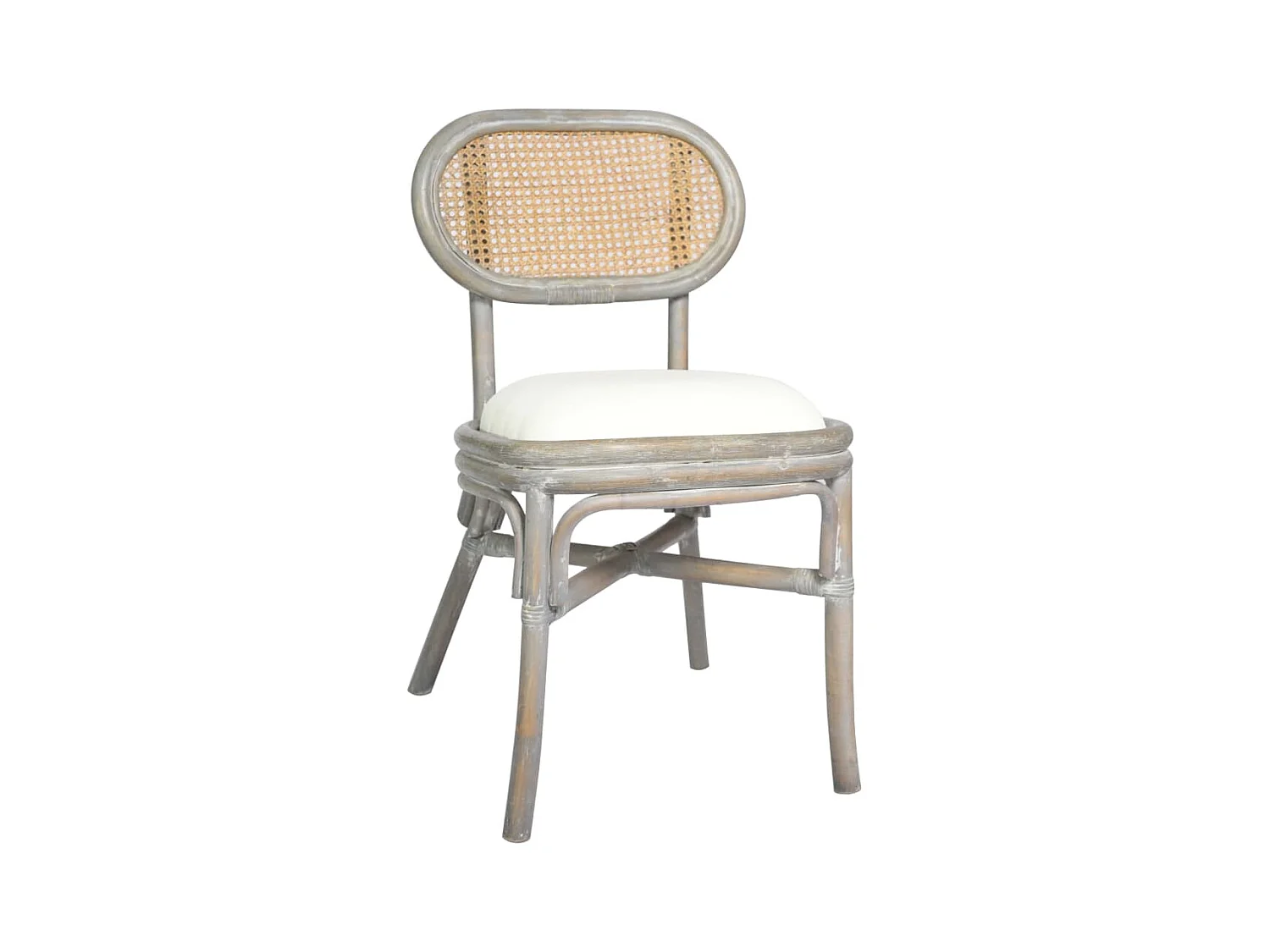 Sillas de comedor 6 unidades lino gris