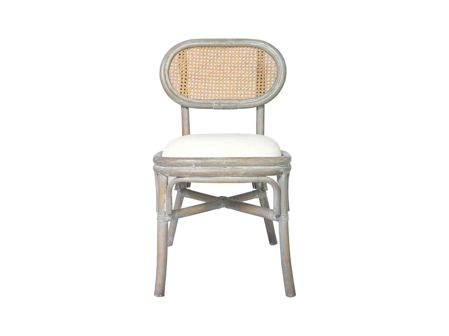 Sillas de comedor 6 unidades lino gris