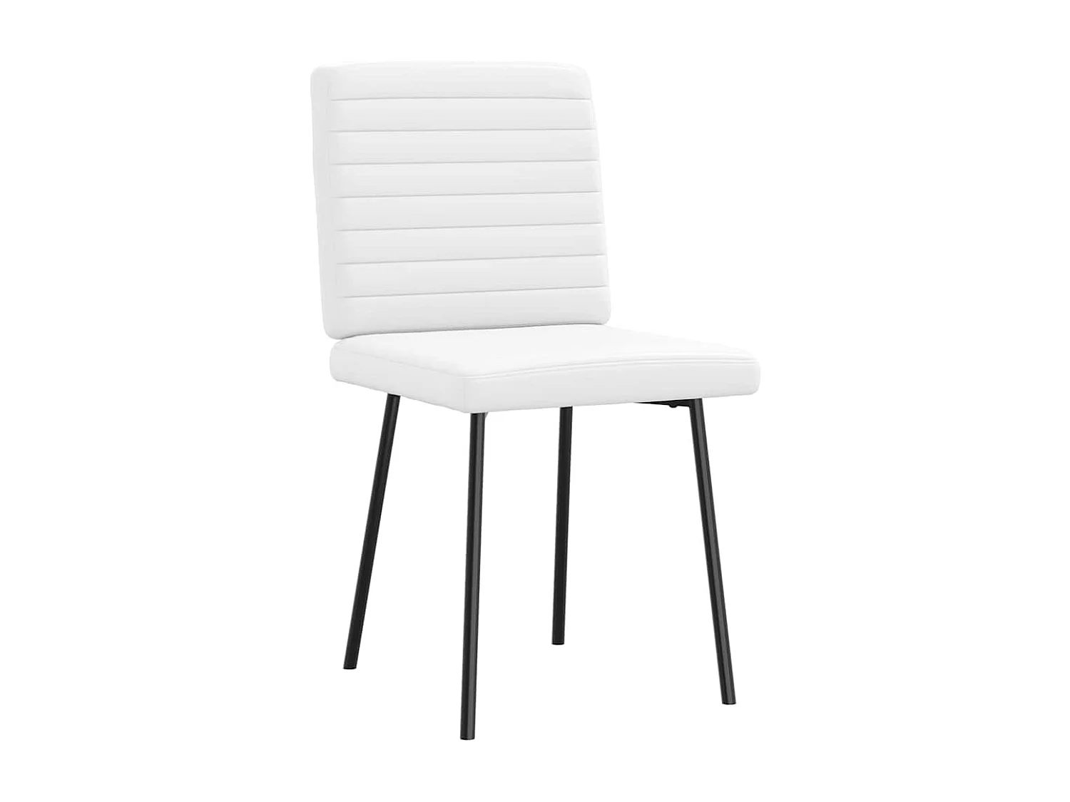 Chaises à manger lot de 6 blanc similicuir