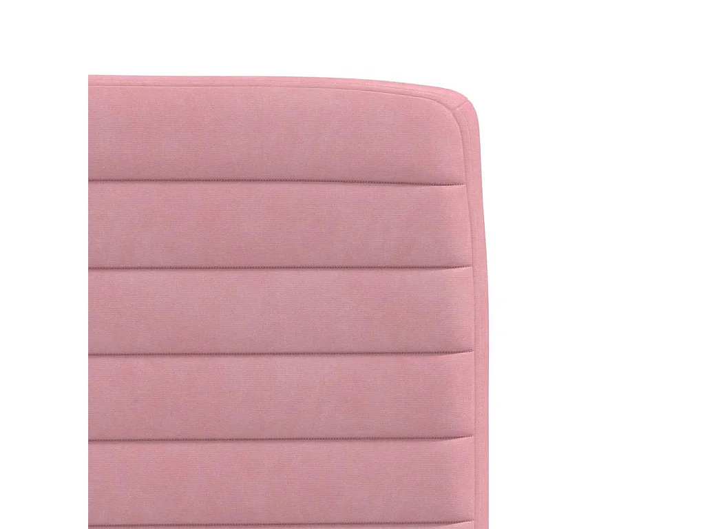 Eetkamerstoelen 6 stukkenfluweel roze