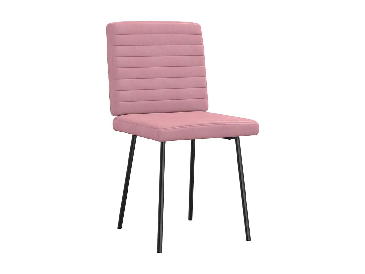 Cadeiras de jantar 6 peças veludo rosa