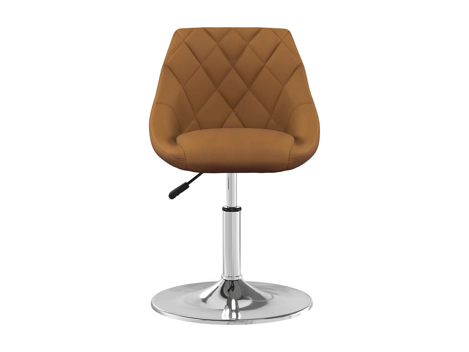 Chaises pivotantes à manger lot de 6 Marron Velours