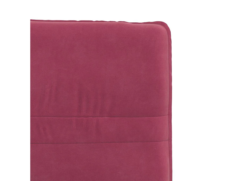 Chaises à manger lot de 6 rouge bordeaux velours