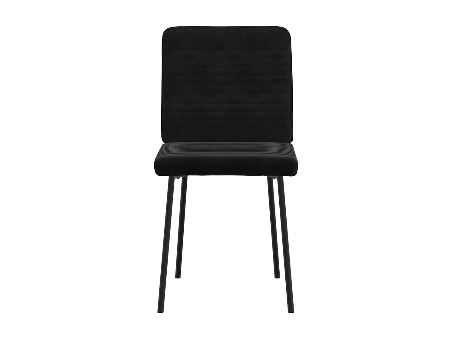 Chaises à manger lot de 6 noir velours