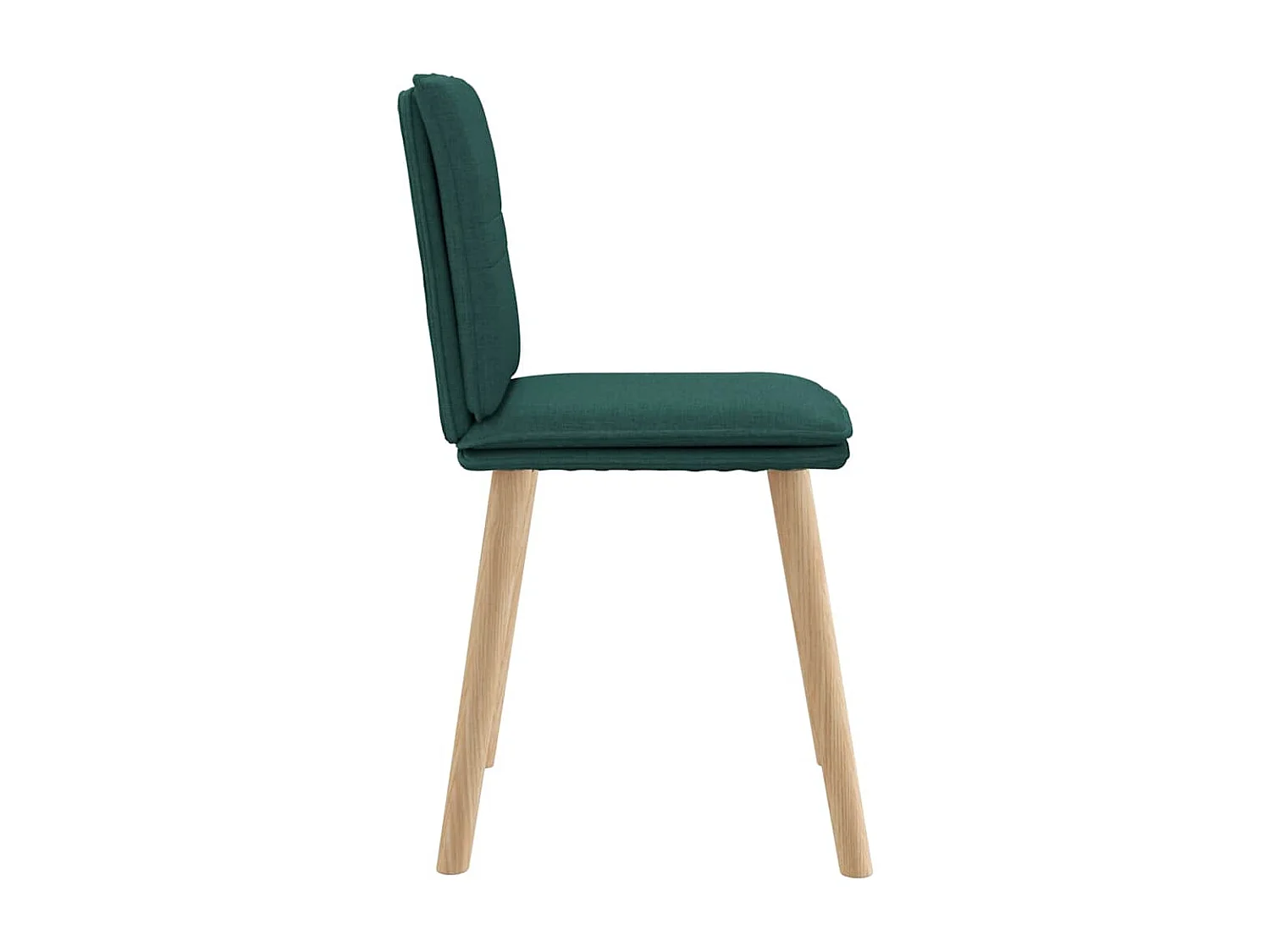 Chaises à manger lot de 6 vert foncé tissu