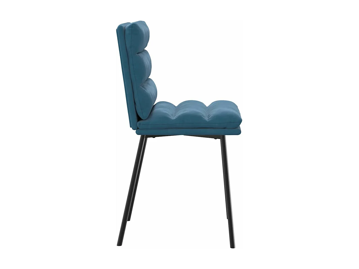 Sillas de comedor 6 unidades terciopelo azul