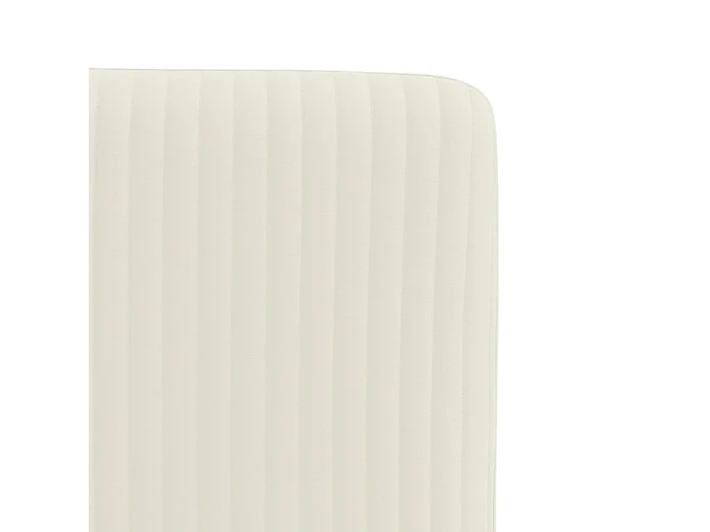 Eetkamerstoelen 6 stukkenfluweel crèmekleurig