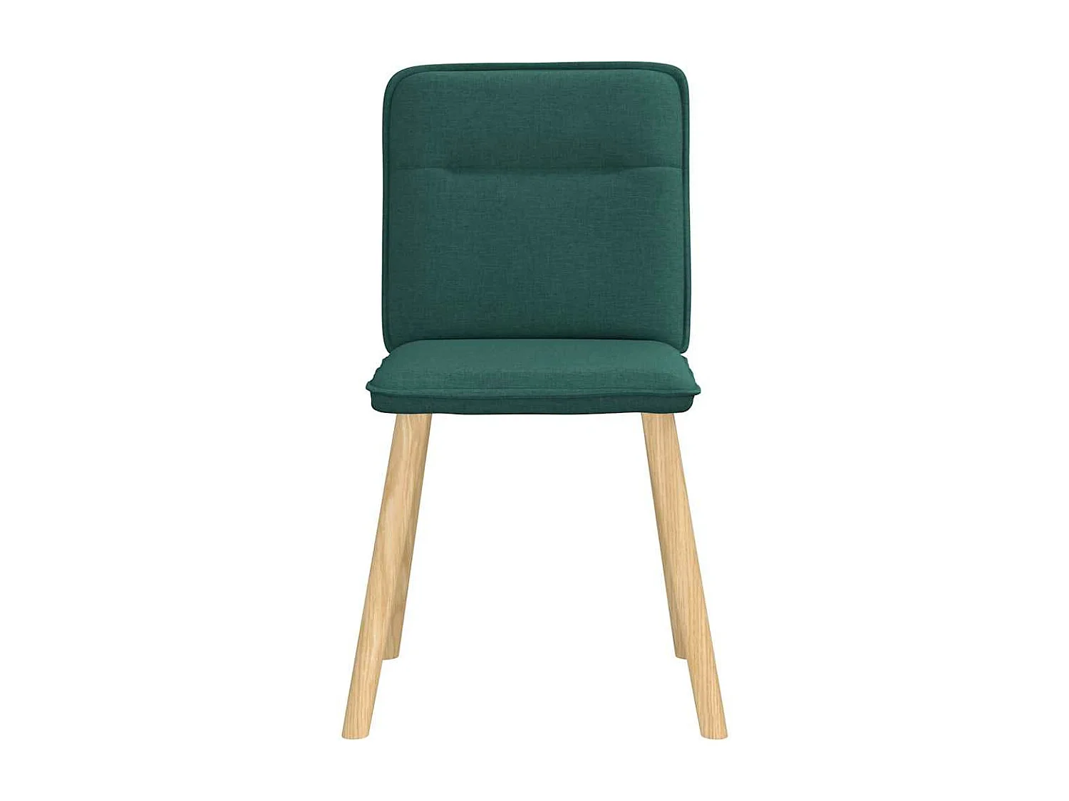 Chaises à manger lot de 6 vert foncé tissu