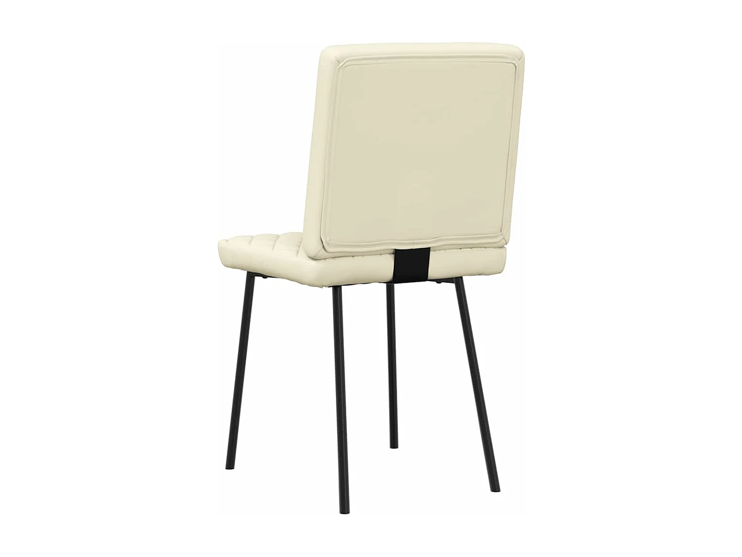 Chaises à manger lot de 6 crème similicuir