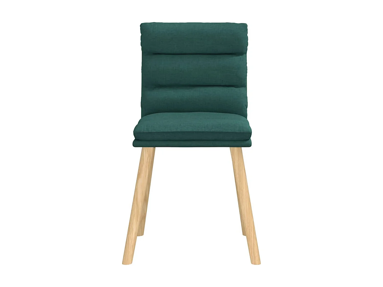 Chaises à manger lot de 6 vert foncé tissu