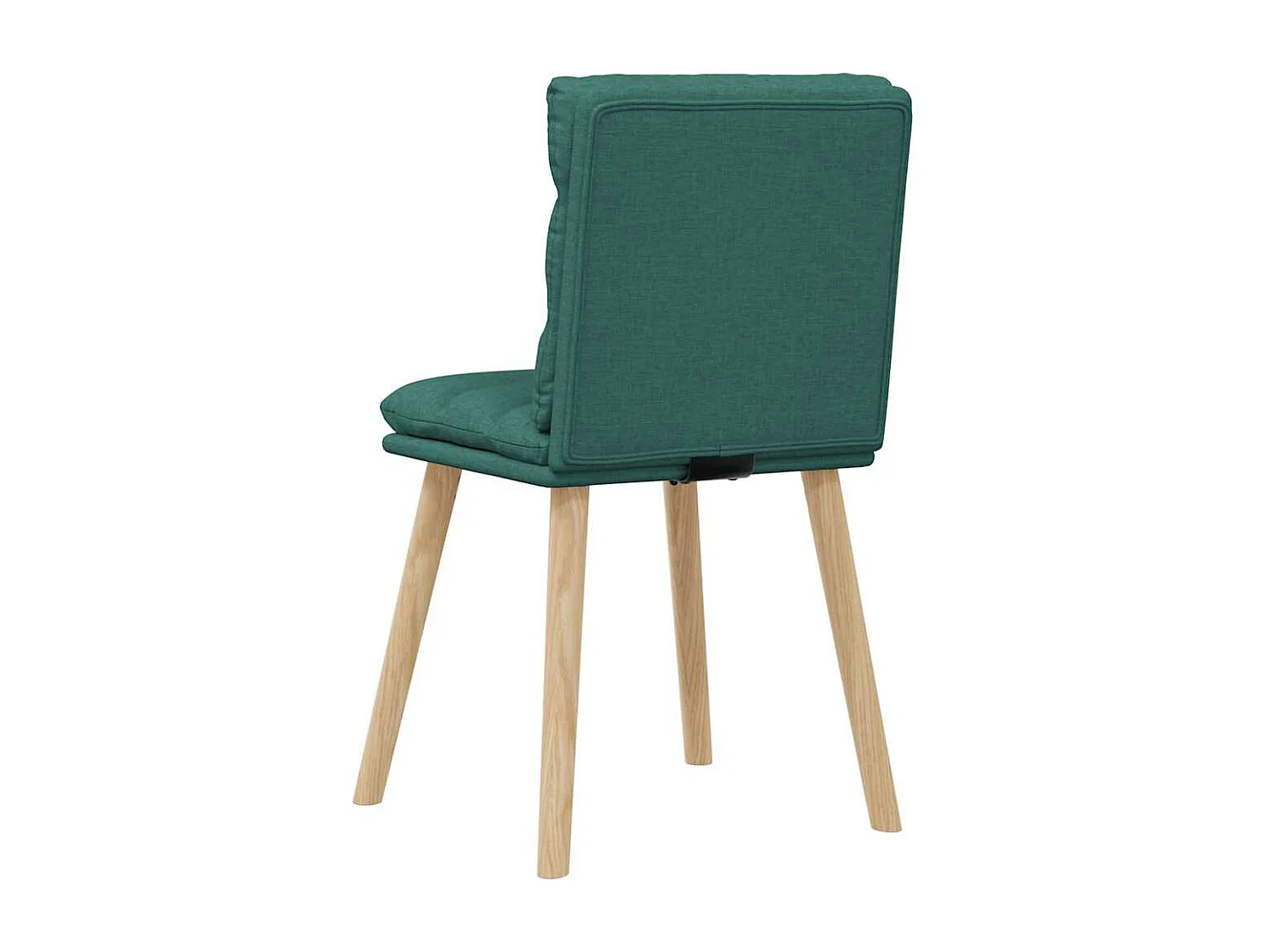Chaises à manger lot de 6 vert foncé tissu