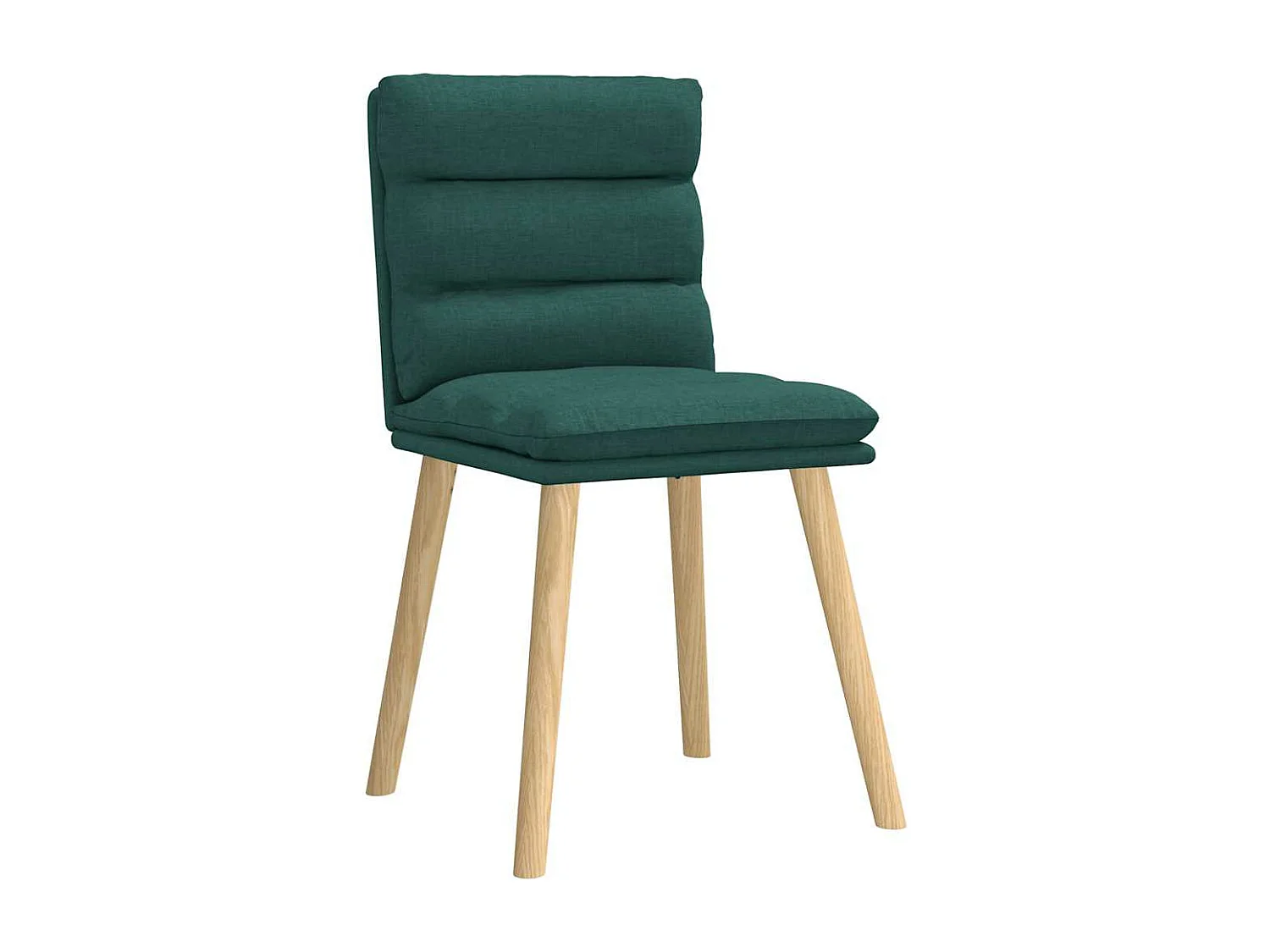Chaises à manger lot de 6 vert foncé tissu