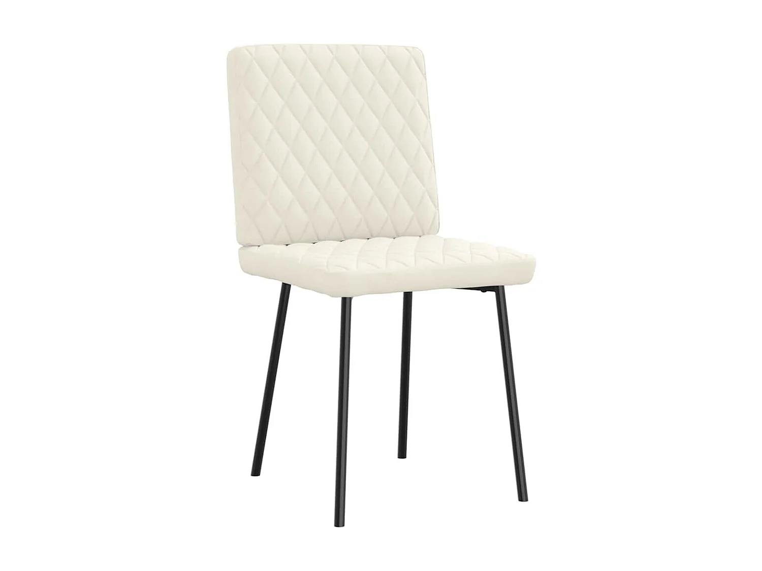 Eetkamerstoelen 6 st fluweel crèmekleurig