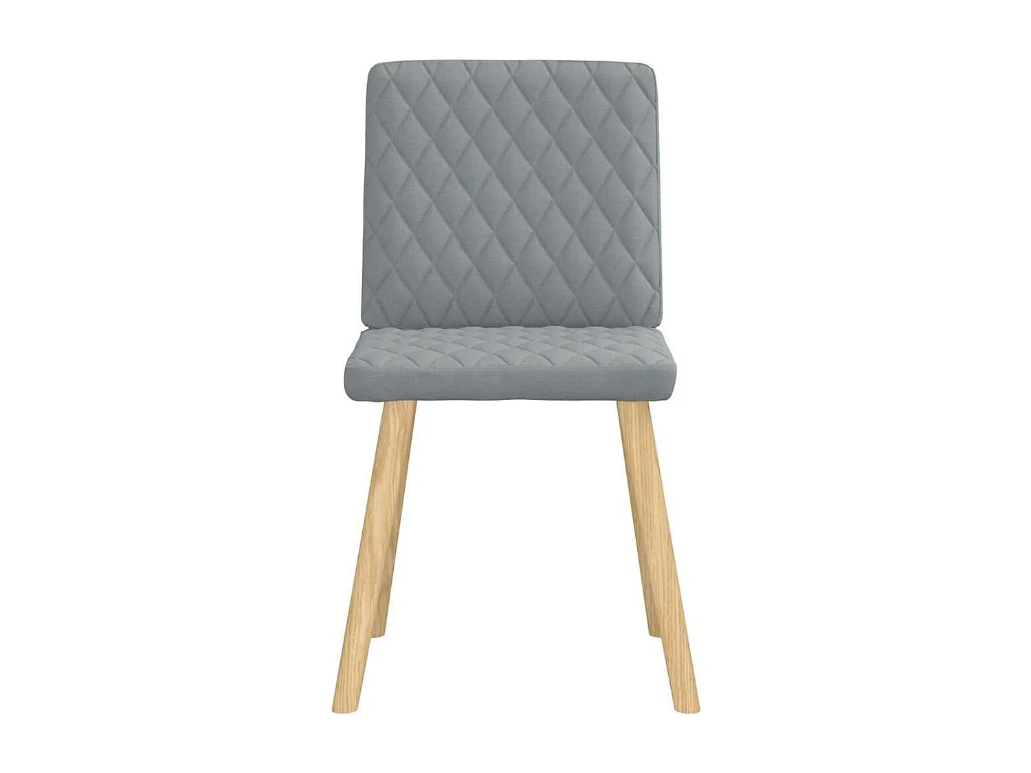 Chaises à manger lot de 6 gris clair tissu