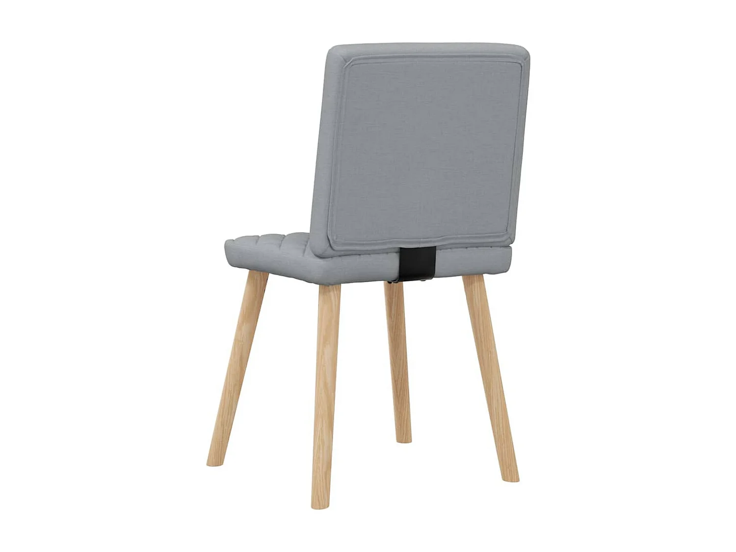Chaises à manger lot de 6 gris clair tissu