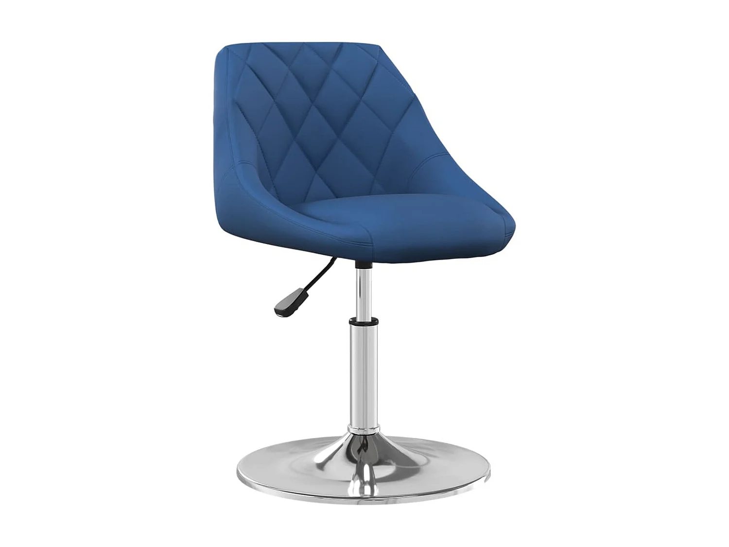 Chaises pivotantes à manger lot de 6 Bleu Velours