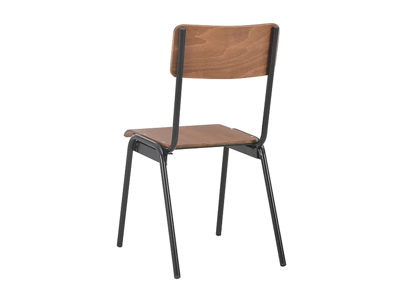 Eetkamerstoelen 6 st multiplex bruin