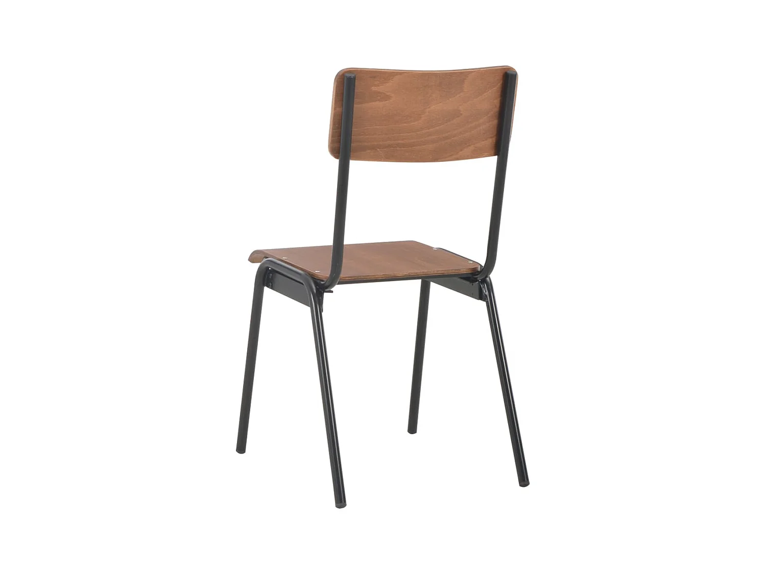 Chaises à manger lot de 6 marron Contreplaqué